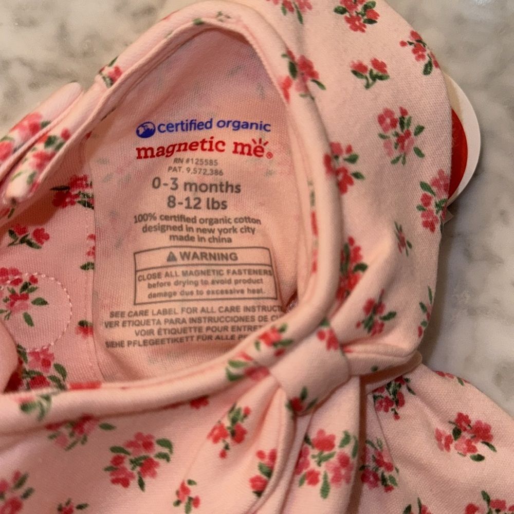 NWT Magnetic Me Floral Baby Dress with Leggings - Picture 2 of 6
